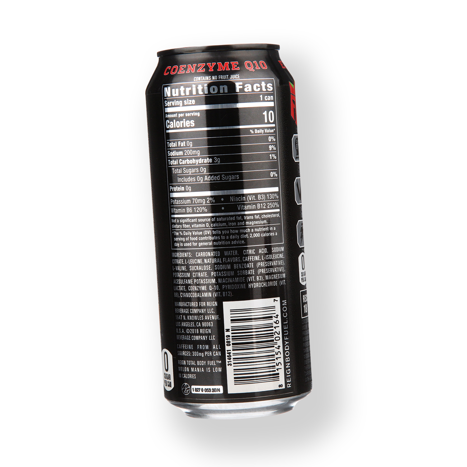 Reign Energy Ingredients [What's In It?] | Drinky Winks